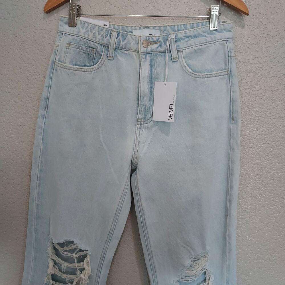 NEW Vervet Light Wash 90's Vintage Flare Jeans Size 28 - Picture 4 of 13